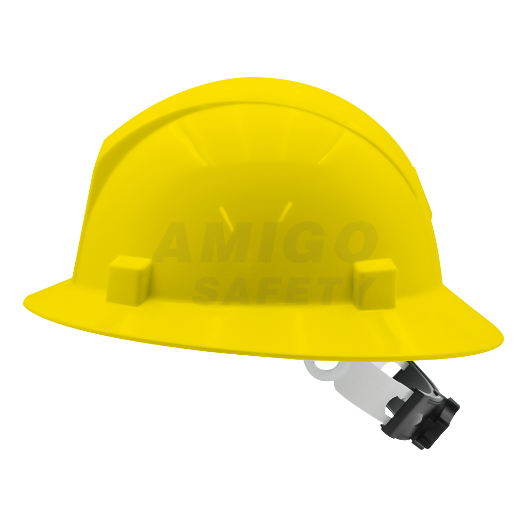 CASCO ALA ANCHA CON SUSPENSIÓN MATRACA DE 4 PUNTOS LAMIRA AMARILLO AS-4460 ...